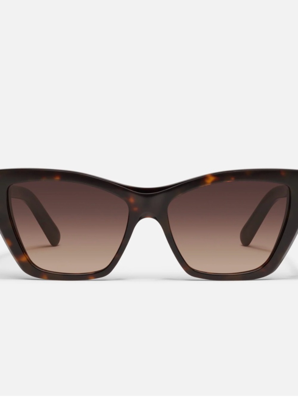 Quay Set In Stone Tortoiseshell Cat-Eye Sunglasses. NEW